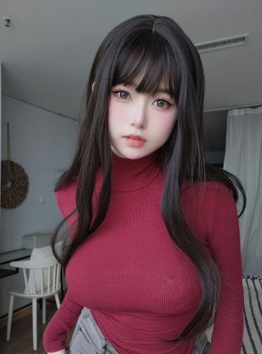 女主K - 红色毛衣的丰满妹妹[103P]