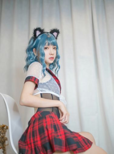 [Cosplay]疯猫ss - 蓝发[26P]