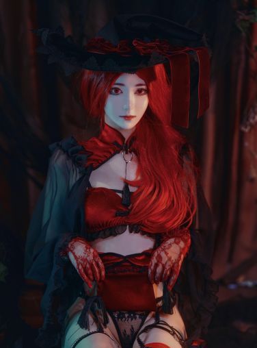 [Cosplay]南桃Momoko - 红女巫[19P]