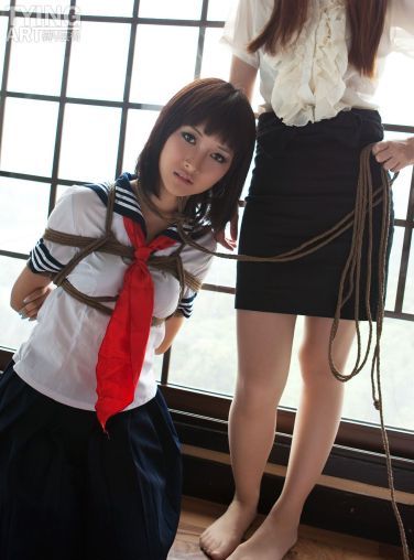 [TyingArt 縛リ芸術] No.091 OL &amp; School Girl 1 - Dimdim &amp; Shiryl[25P]