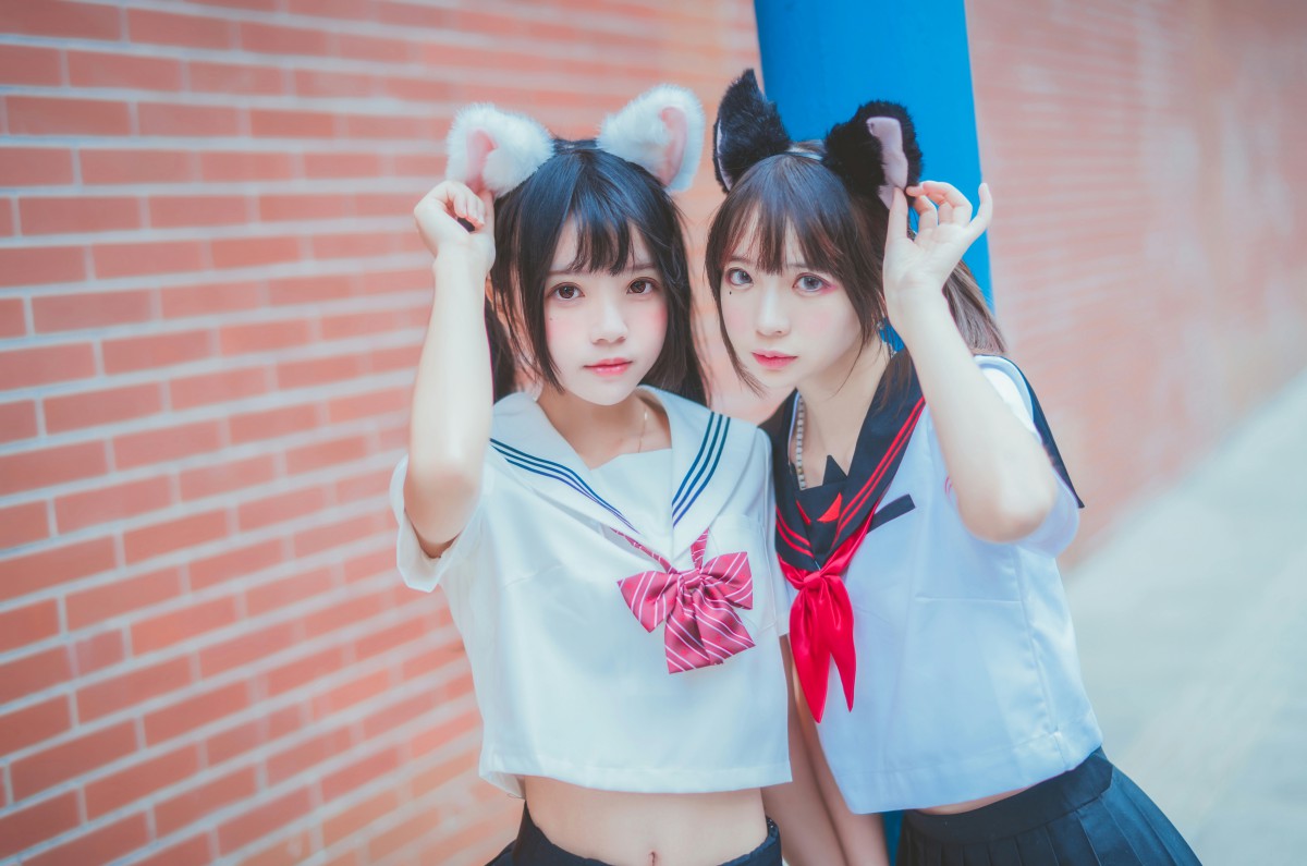 萝莉风COS 桜桃喵&疯猫ss – JK百合2  (2).jpg