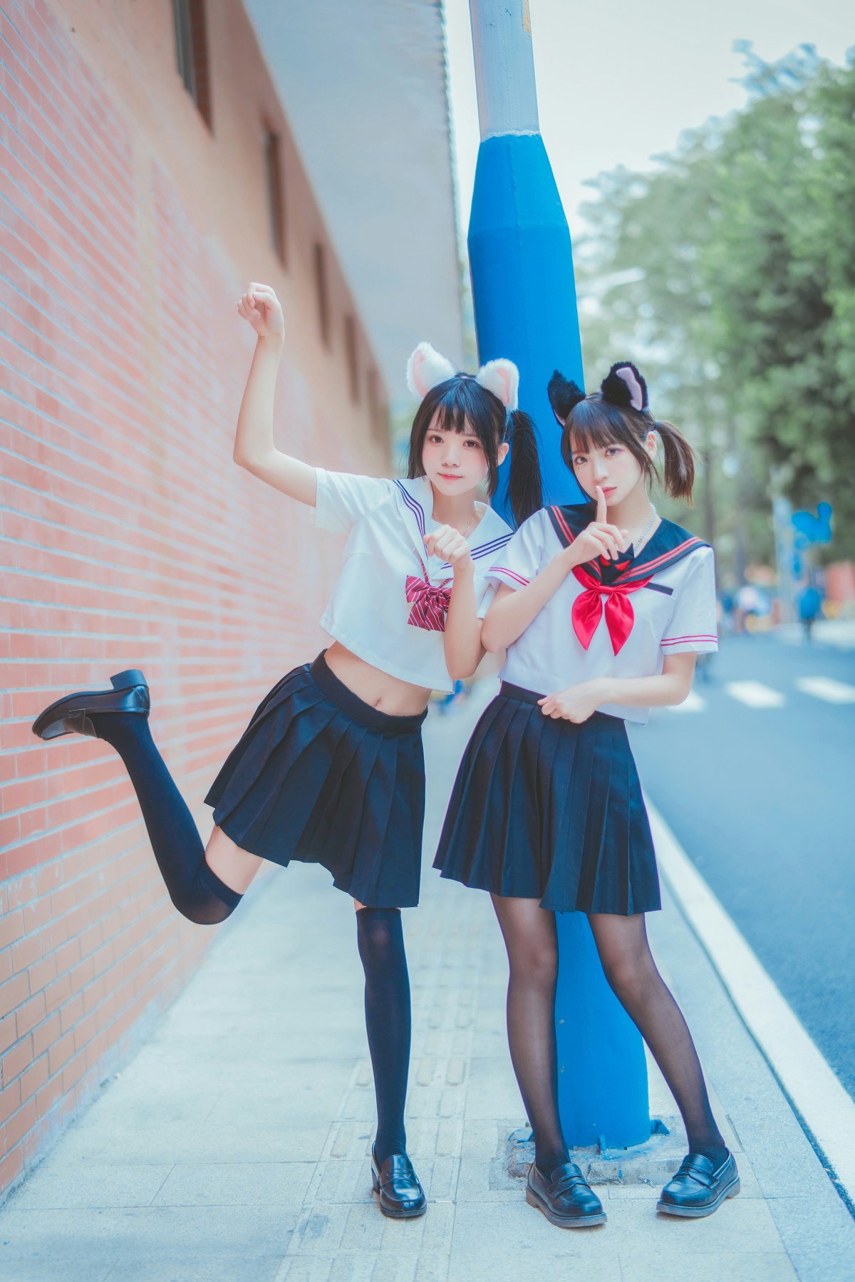 萝莉风COS 桜桃喵&疯猫ss – JK百合2  (1).jpg