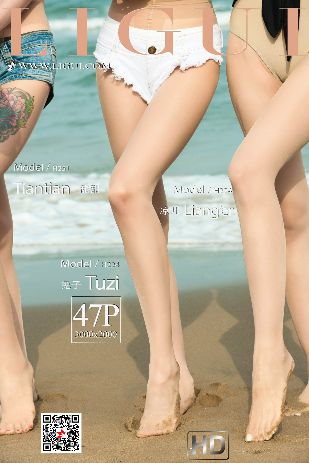 [Ligui丽柜]2019.06.21 Model 兔子&凉儿&甜甜[47P]