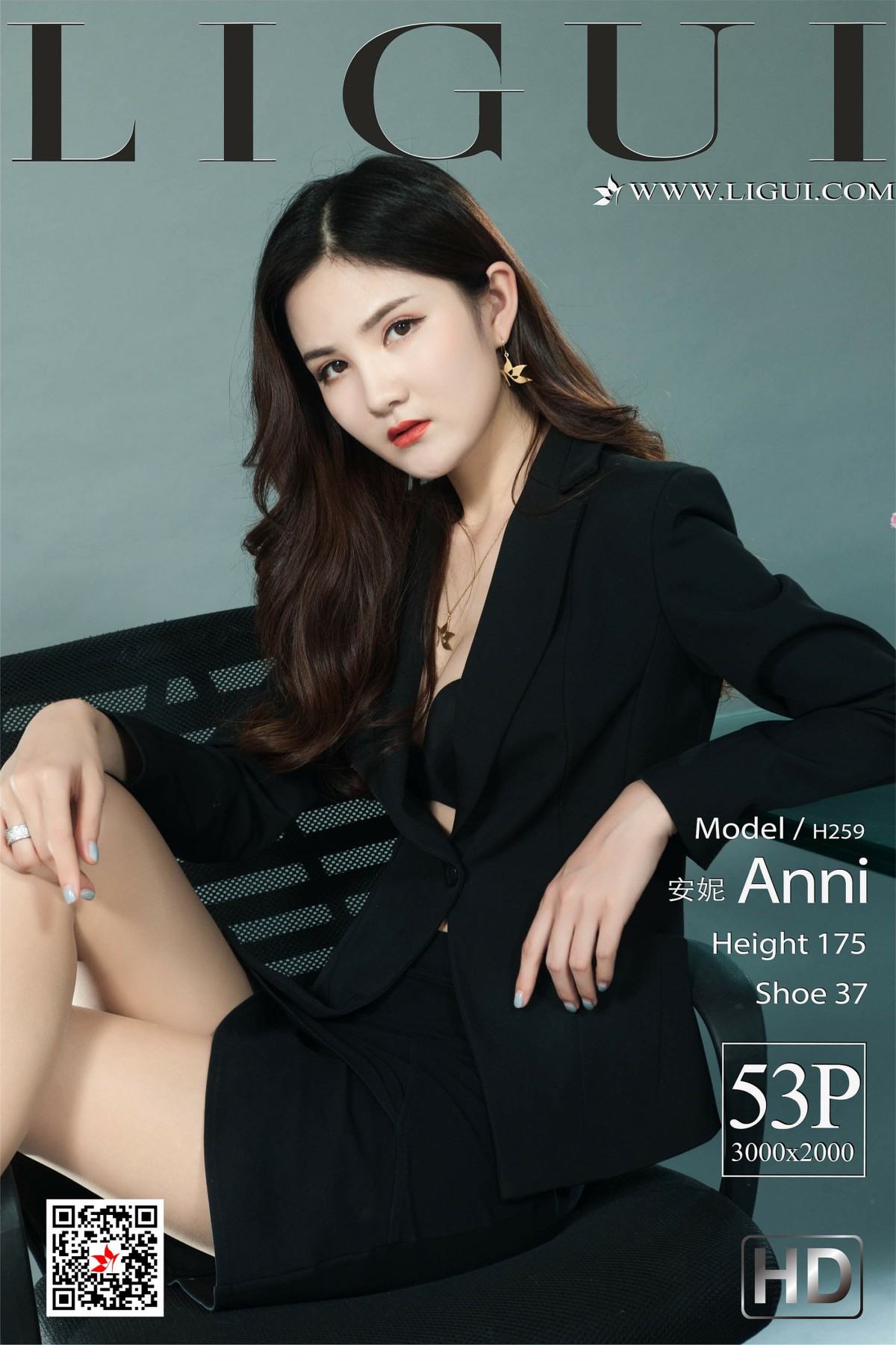 [Ligui丽柜]2019.08.13 网络丽人 Model 安妮 《职场新秀》[53P]