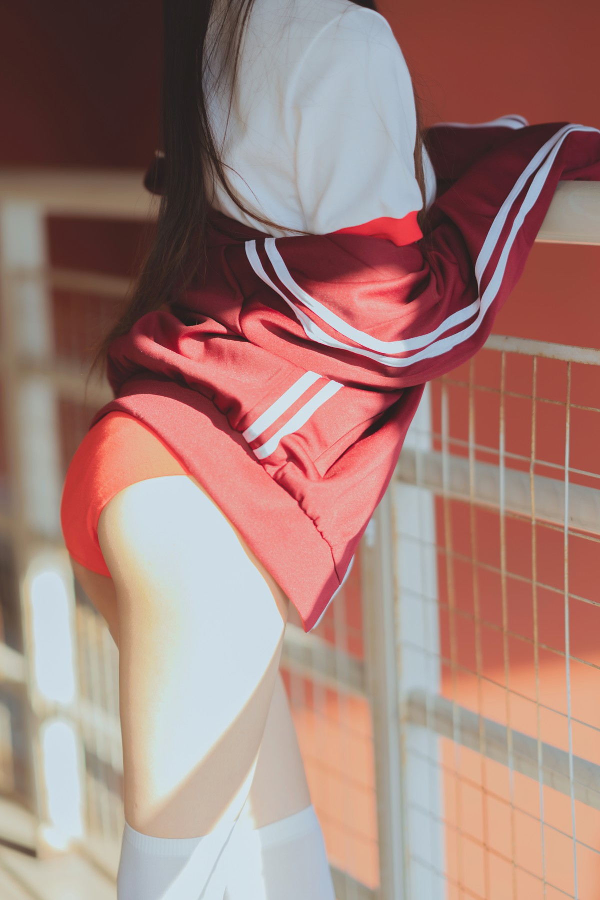 [Cosplay]桜桃喵 - 红色体操服