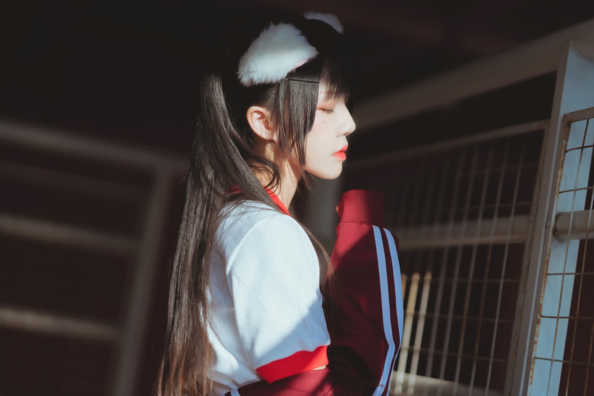 [Cosplay]桜桃喵 - 红色体操服