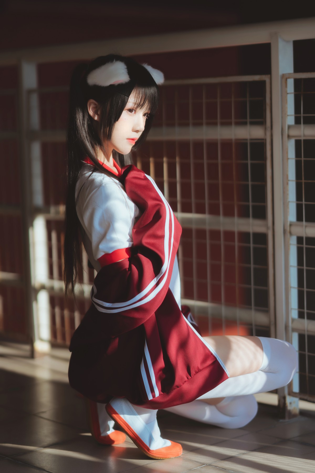 [Cosplay]桜桃喵 - 红色体操服