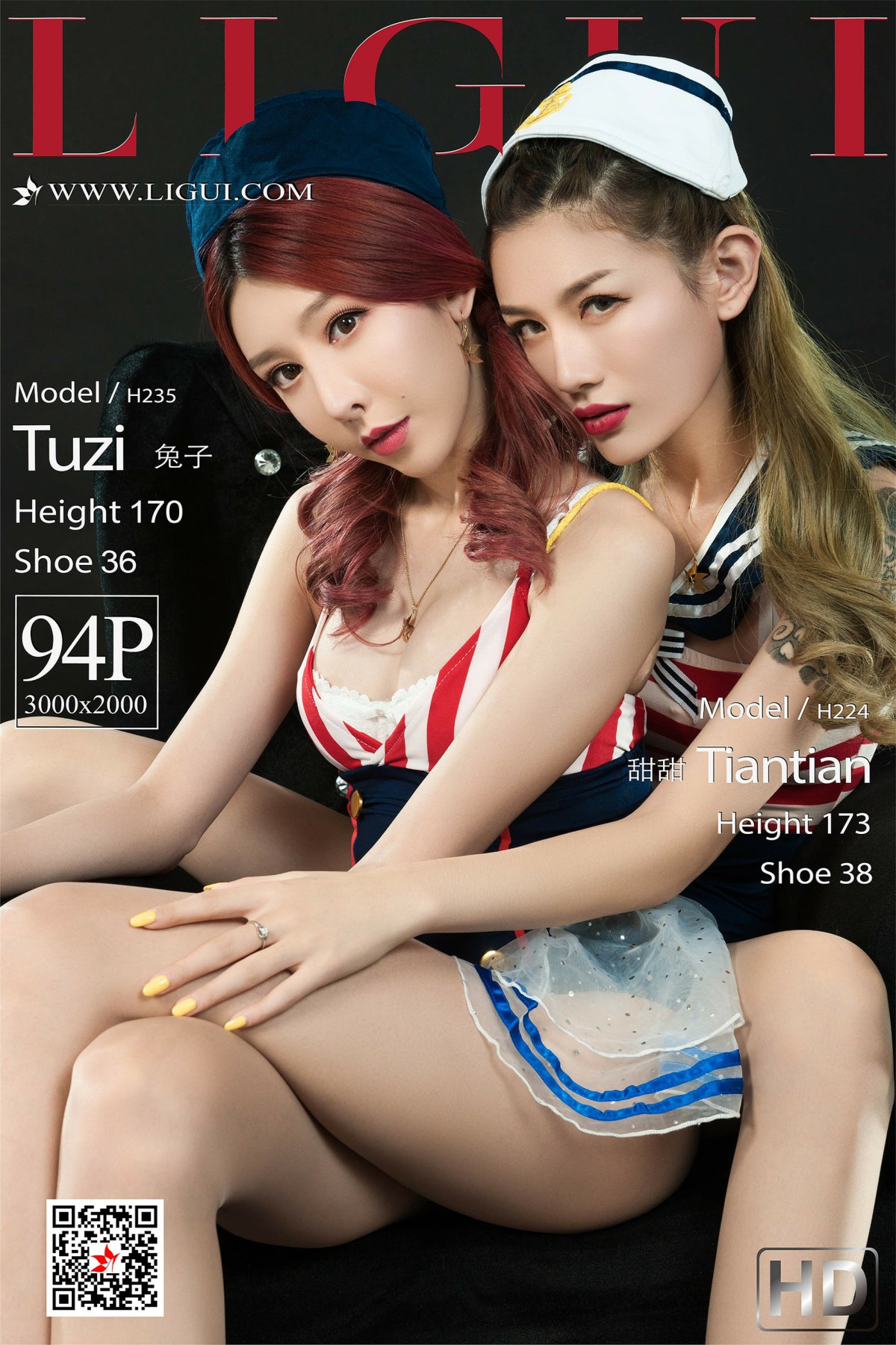 [Ligui丽柜]2019.10.25 兔子甜甜《双生花》[95P68.5M][94P]