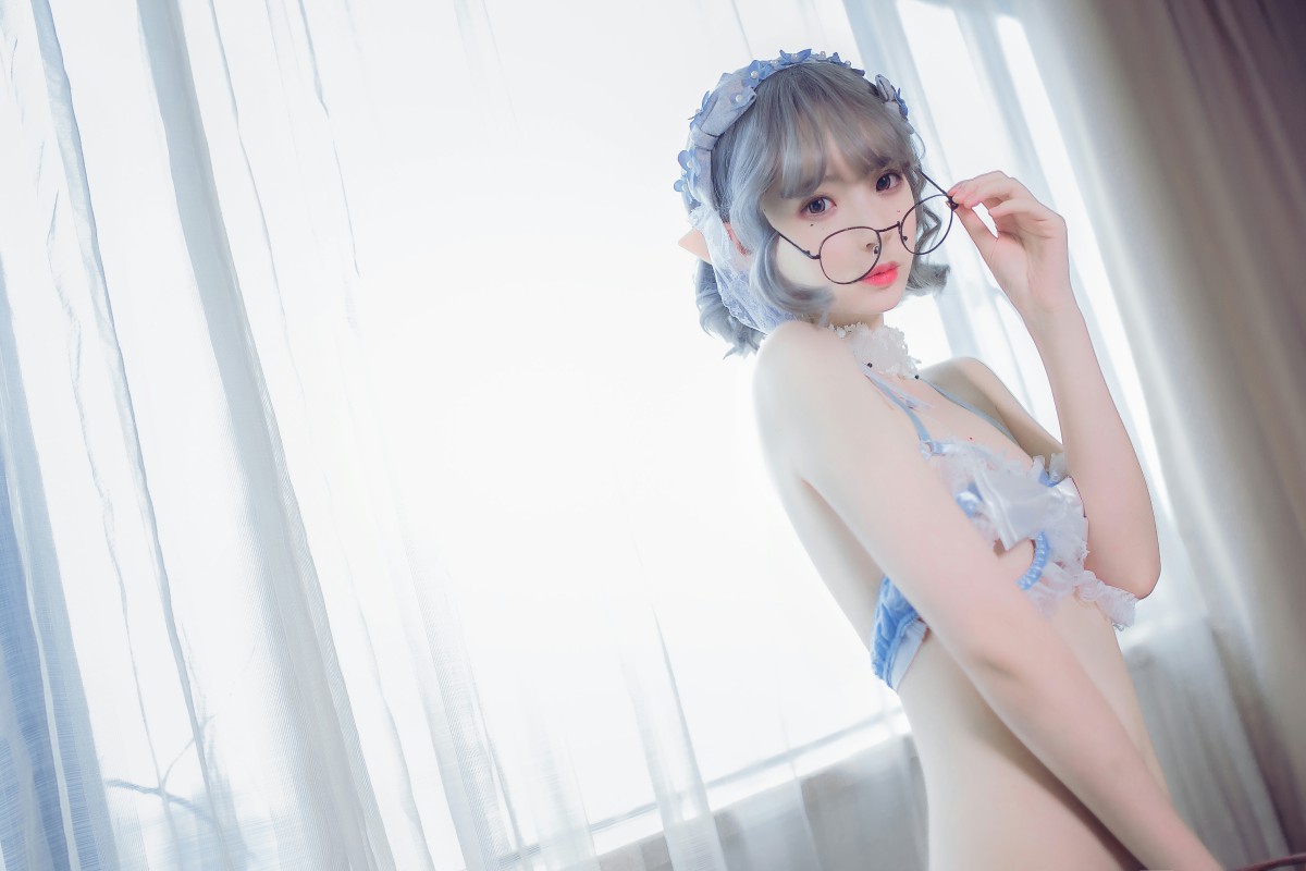 [Cosplay]疯猫ss – 蓝色精灵