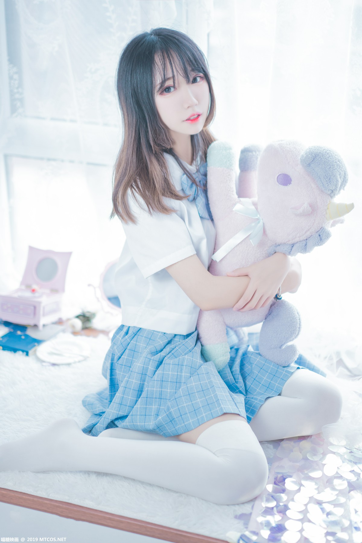 [喵糖映画]VOL.019 蓝白梦幻少女[46P]