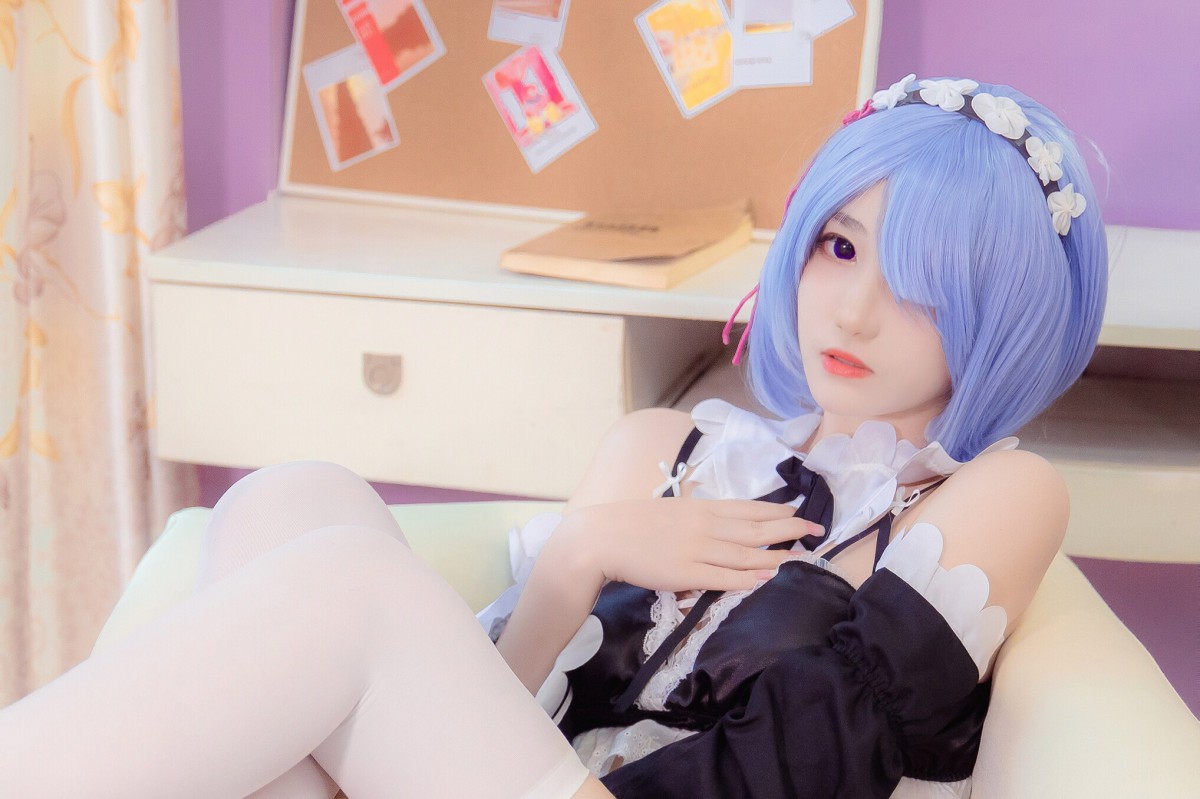 [Cosplay]南桃Momoko - 蕾姆内衣