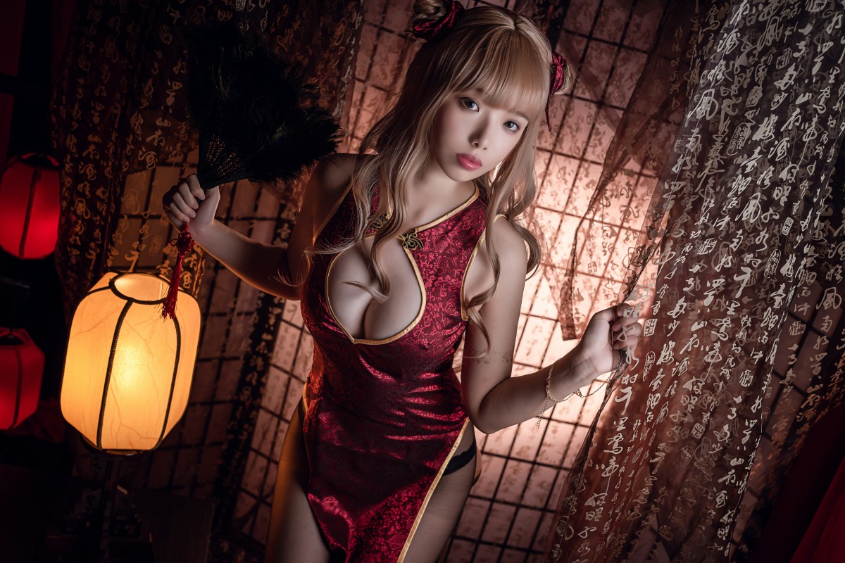 [Cosplay]雯妹不讲道理 - 黑丝T-back