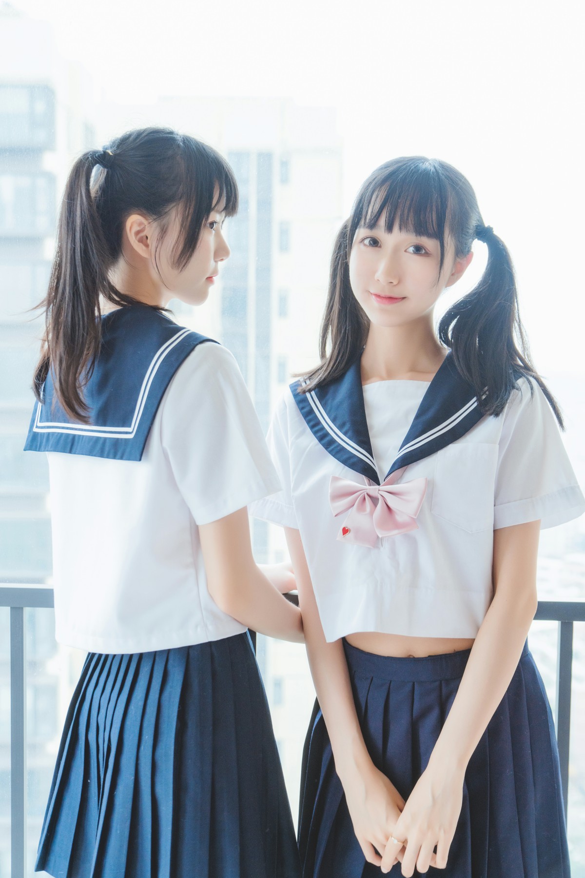 [Cosplay]木绵绵OwO桜桃喵 - 她(制服×制服) (1).jpg