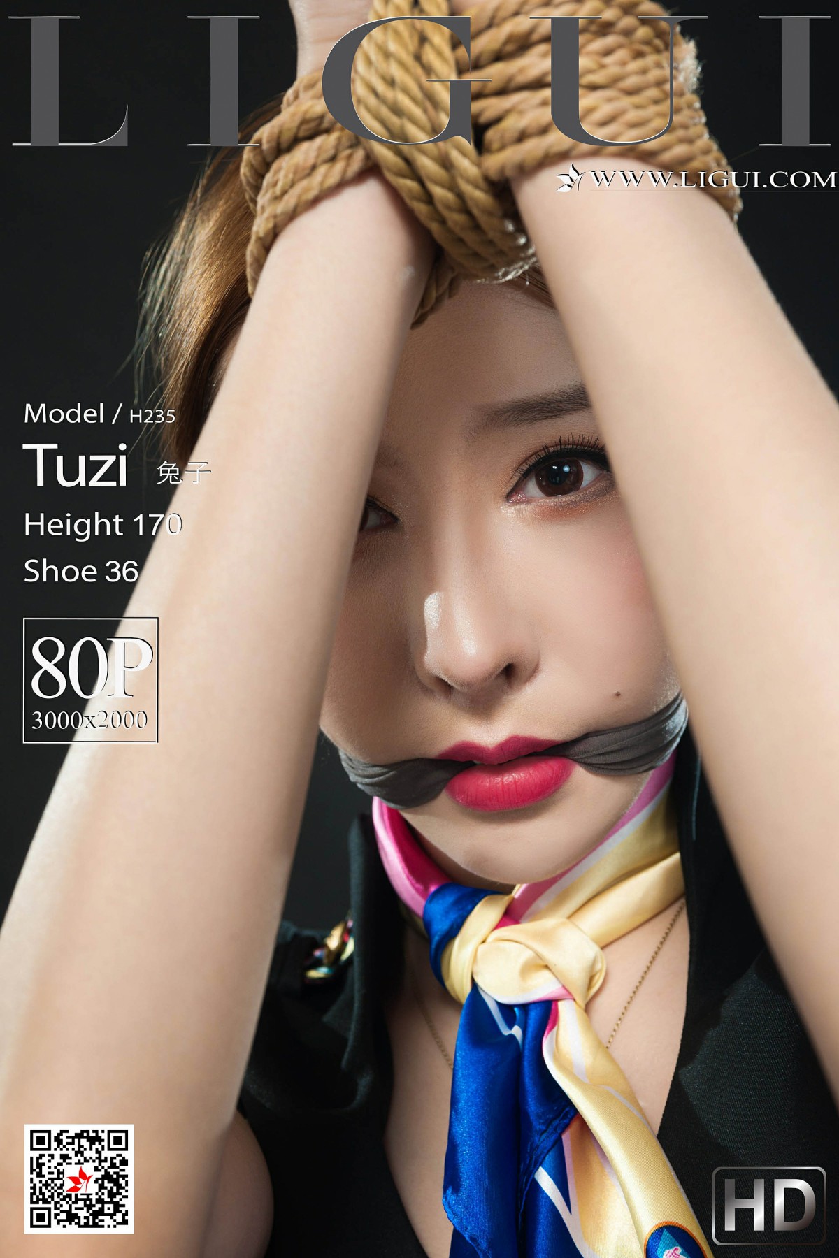 [Ligui丽柜]2019.11.30《紧缚丽莲》之兔子[80P]