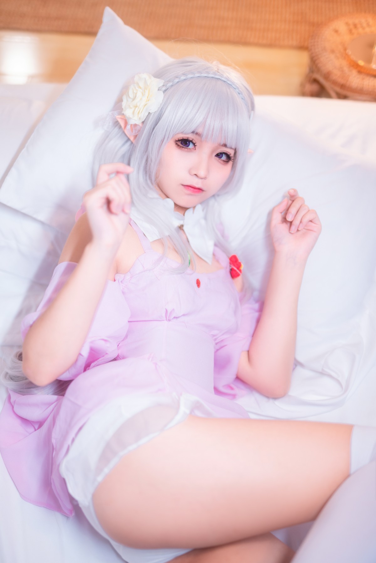 [Cosplay]动漫博主蠢沫沫 - 艾米莉亚的睡衣