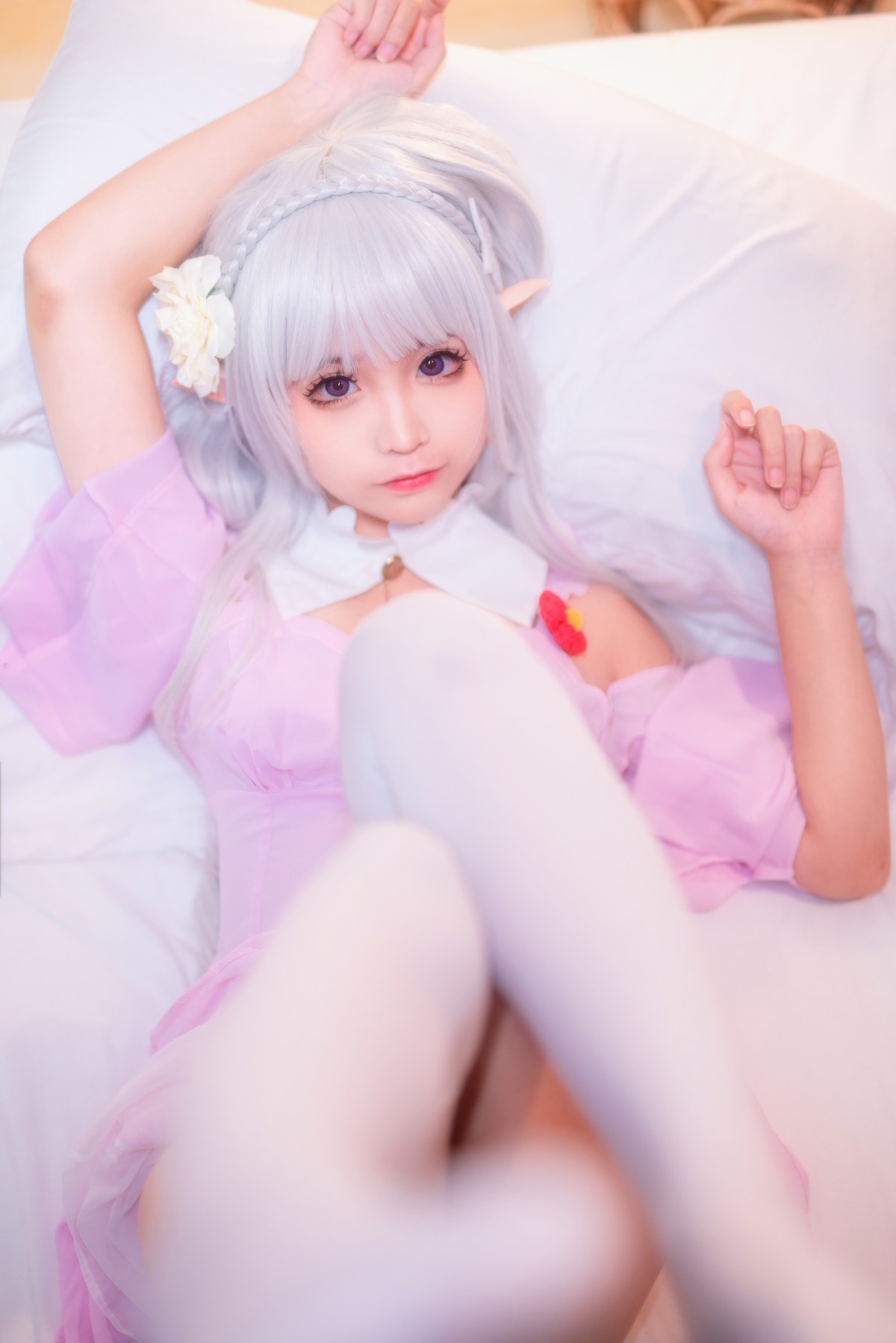 [Cosplay]动漫博主蠢沫沫 - 艾米莉亚的睡衣