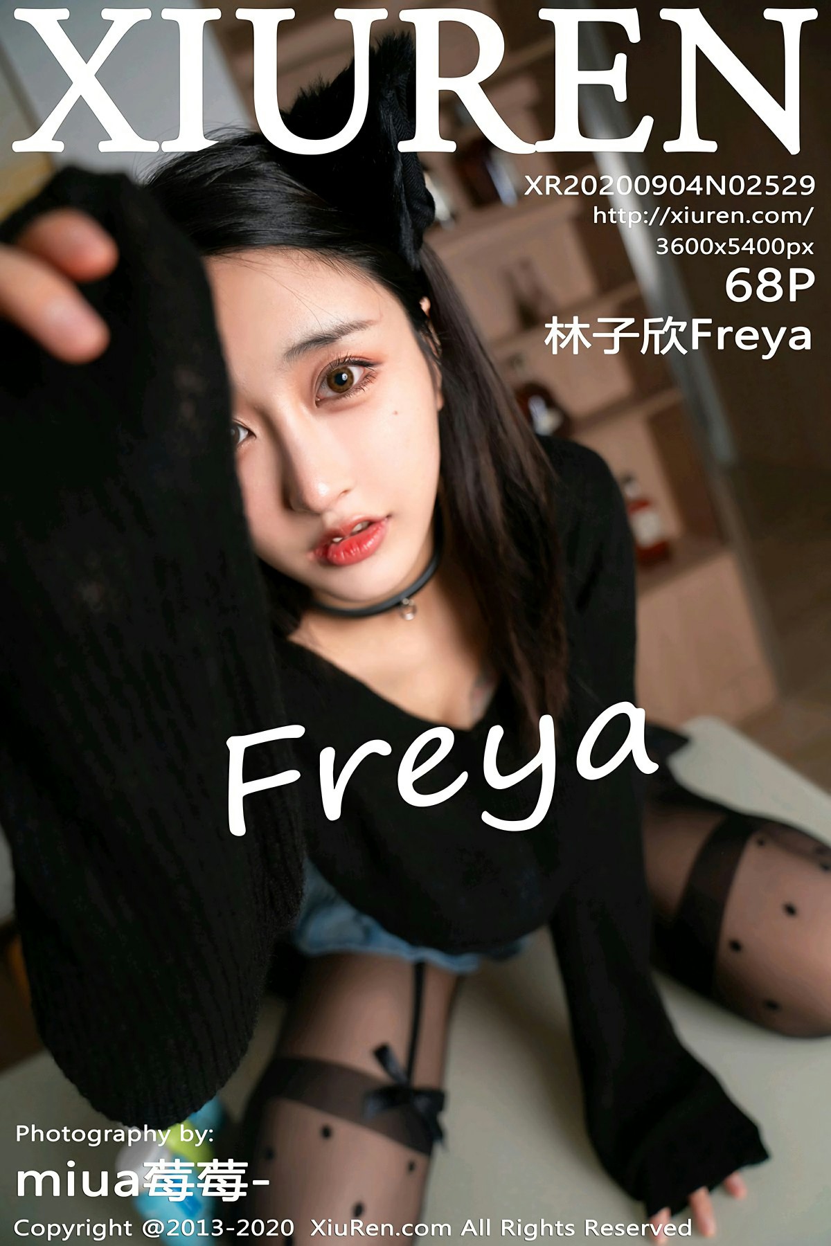 [XiuRen秀人网] 2020.09.04 No.2529 林子欣Freya 黑猫变身 第1张