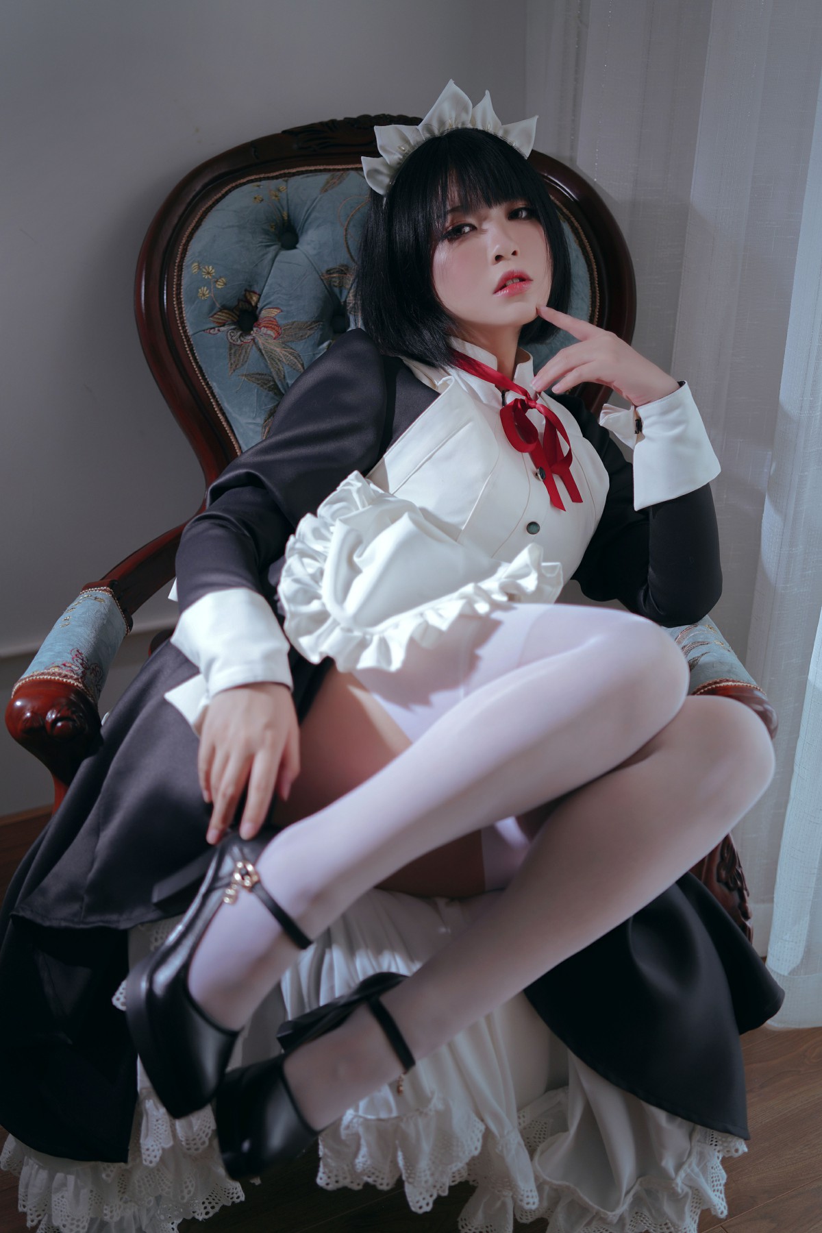 [Cosplay]半半子 - 嫌パン メイド 第4张