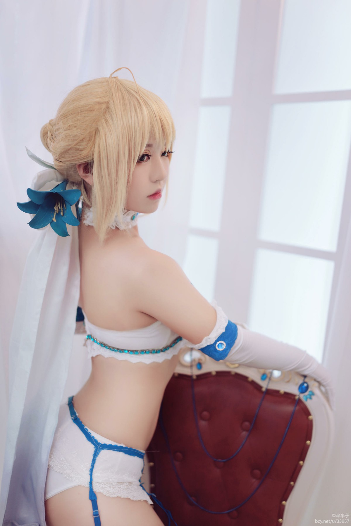 [Cosplay]半半子 - 黑化Saber 第2张