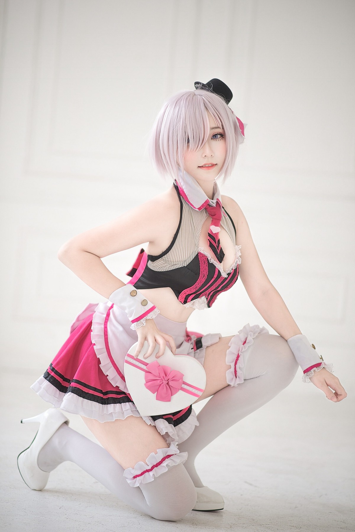 [Cosplay]菌烨tako - 玛修情人节女仆 第2张