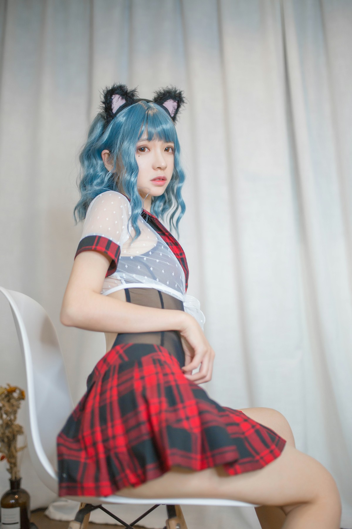 [Cosplay]疯猫ss - 蓝发 第1张