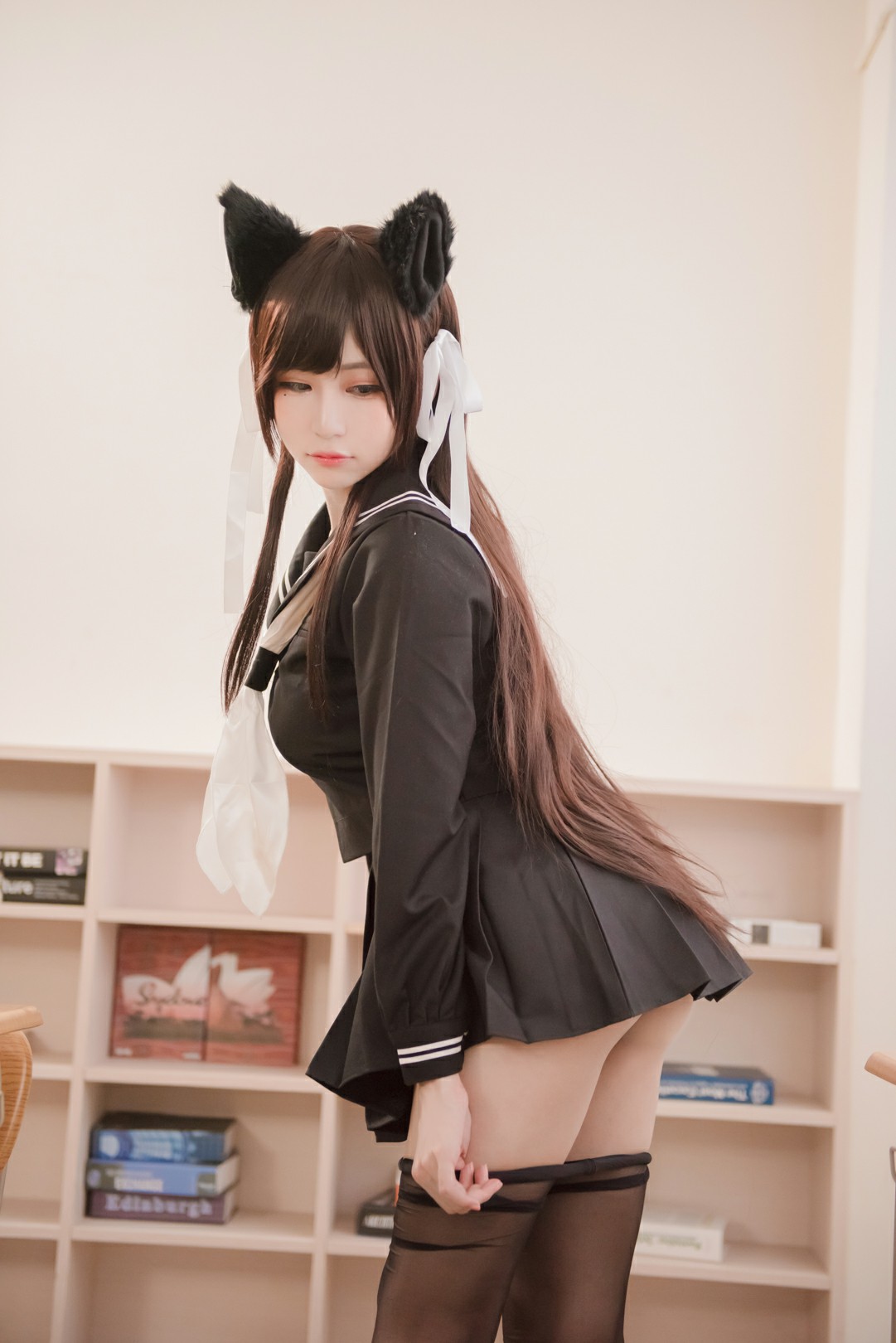 [Cosplay]白神泱 NO.007 黑丝兽耳 第3张