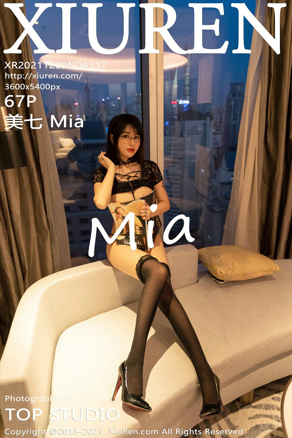 [XiuRen秀人网] 2021.12.09 No.4317 美七 Mia 魅惑黑丝 第1张