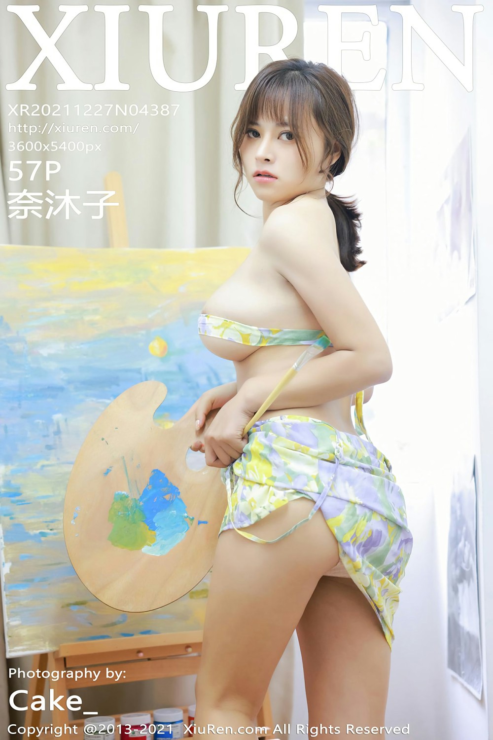 [XiuRen秀人网] 2021.12.27 No.4387 奈沐子 画家系列 第1张