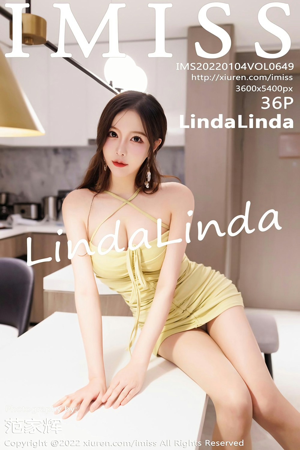[IMISS爱蜜社] 2022.01.04 VOL.649 LindaLinda 黄色短裙 第1张