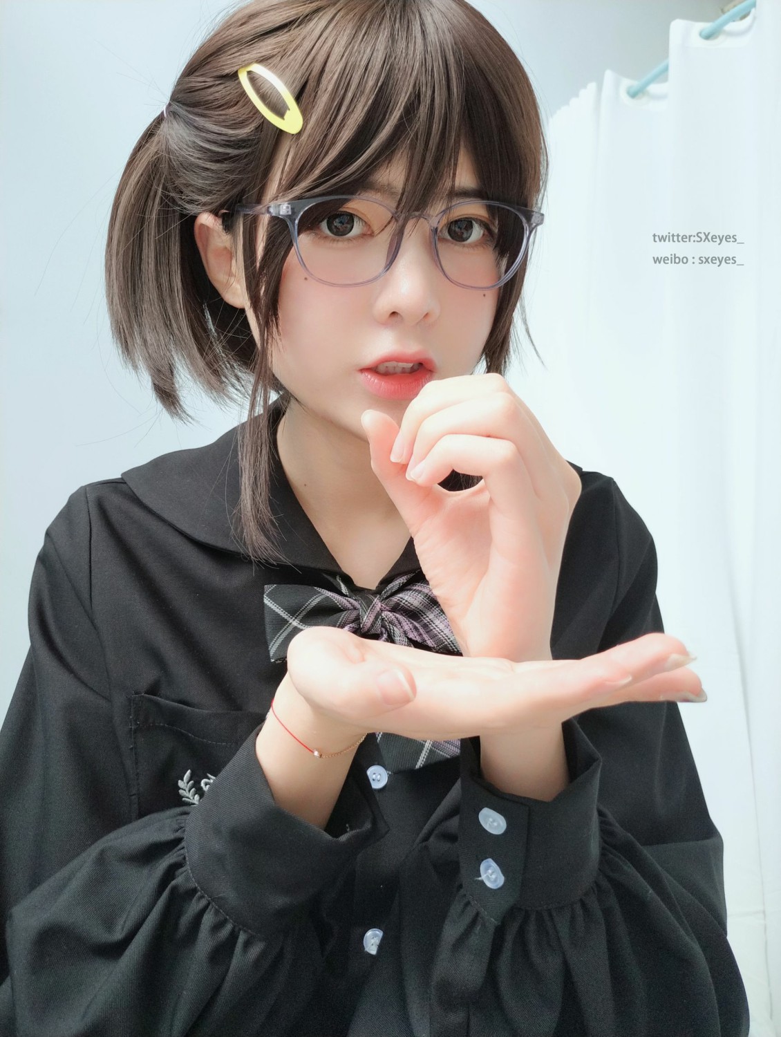 眼酱大魔王w - JK眼镜妹[22P]