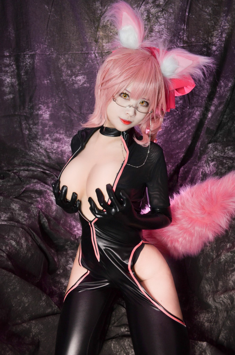 Coser萱-KaYa - 玉藻前 皮衣Ver[15P]