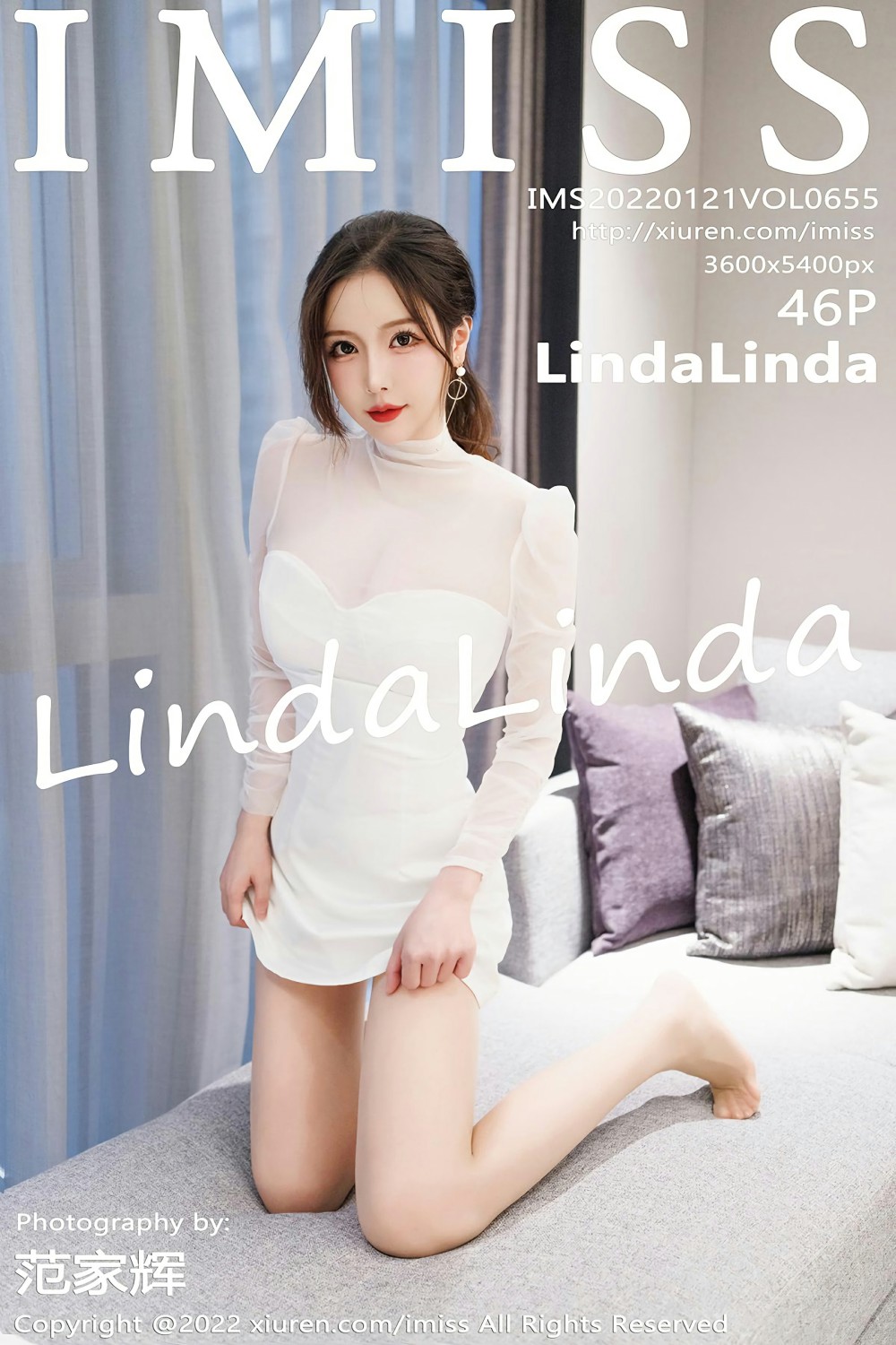 [IMISS爱蜜社] 2022.01.21 VOL.655 LindaLinda 蕾丝连衣短 第1张