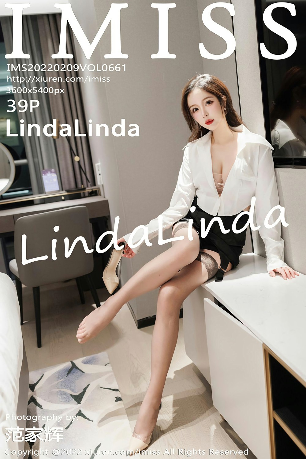 [IMISS爱蜜社] 2022.02.09 VOL.661 LindaLinda 黑色短裙 第1张