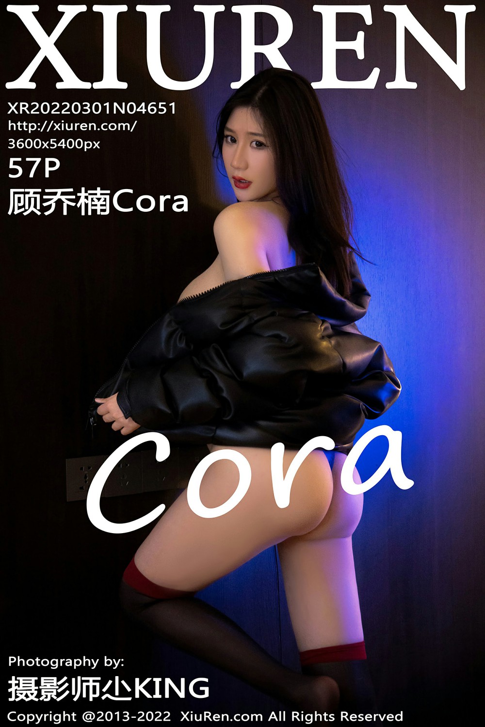 [XiuRen秀人网] 2022.03.01 No.4651 顾乔楠Cora 黑色羽绒服[52P]