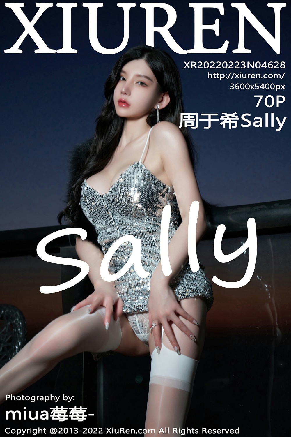 [XiuRen秀人网] 2022.02.23 No.4628 周于希Sally 银色吊带裙[64P]