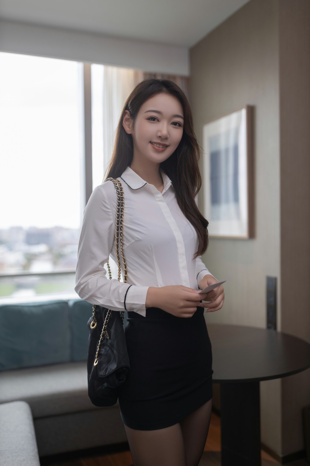 秀人网极品嫩模唐安琪黑色内衣打赏图[80P]