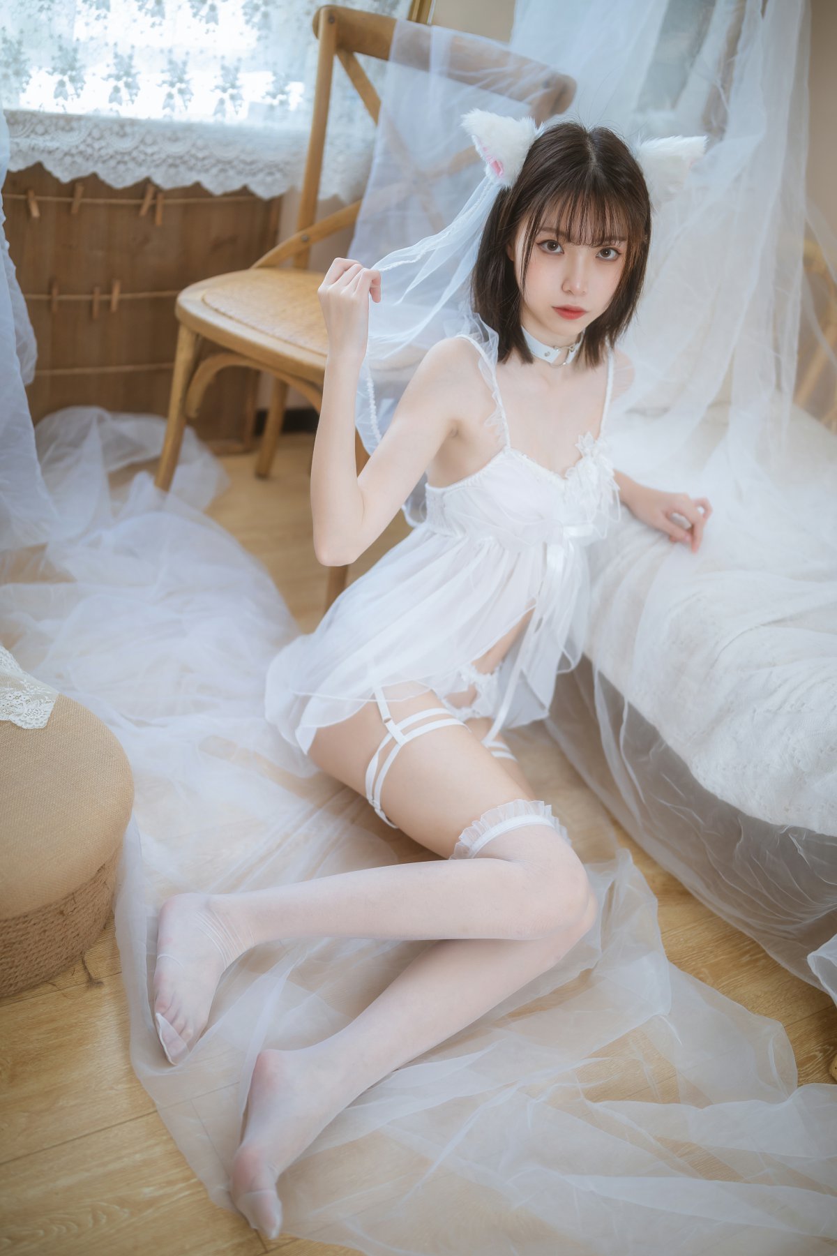 许岚LAN - 少女白色裙 第1张