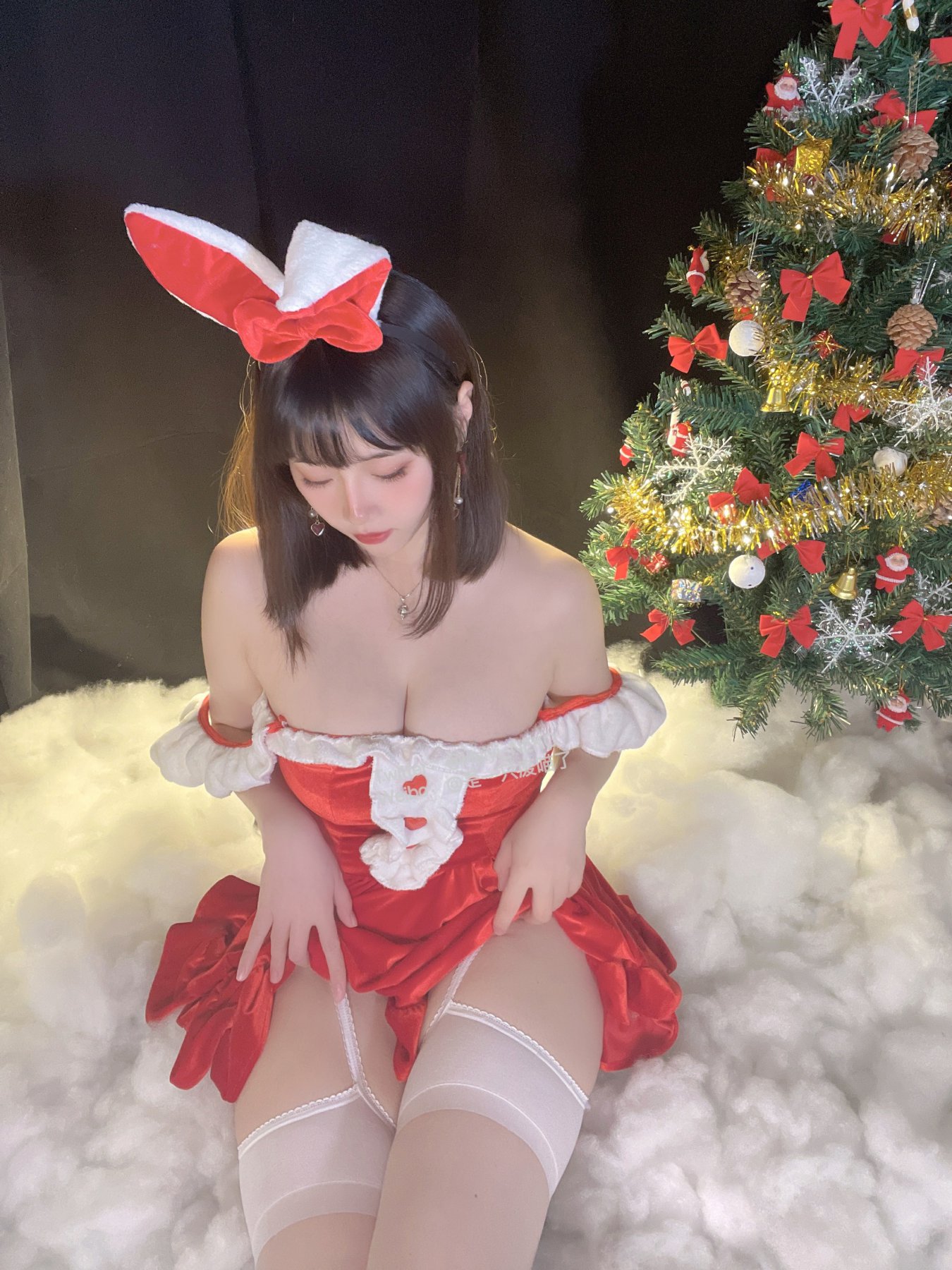 是一只废喵了 - 圣诞比基尼连衣裙[72P]