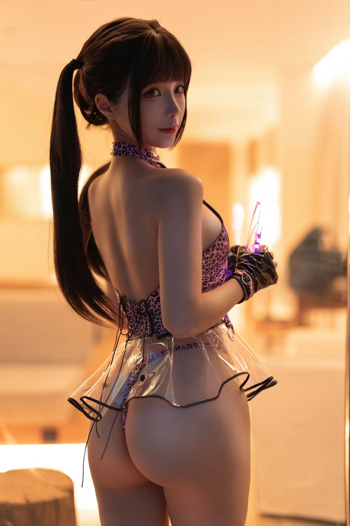 蠢沫沫 - 透明泳裙[16P]