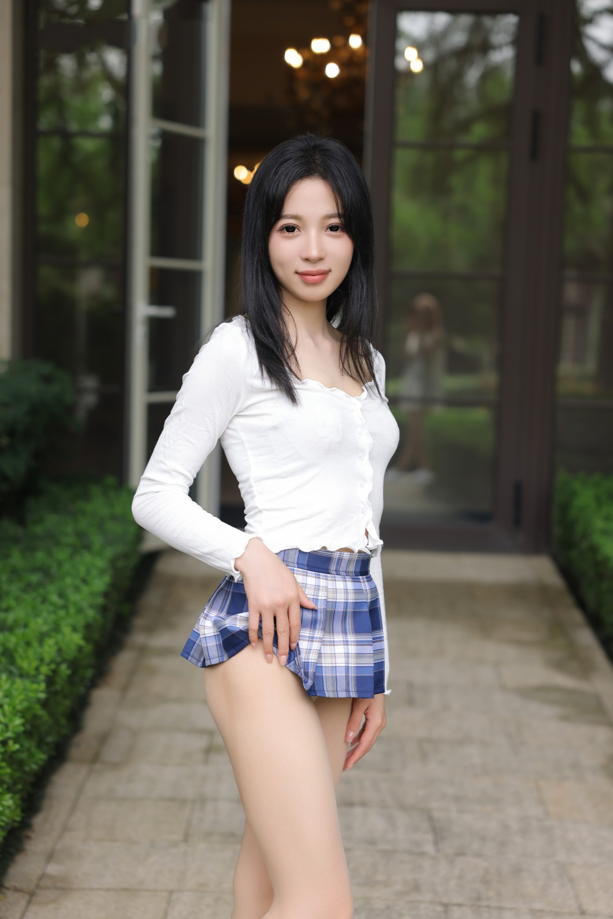 糖豆sisi - 内部私购尺度写真学生制服 第1张