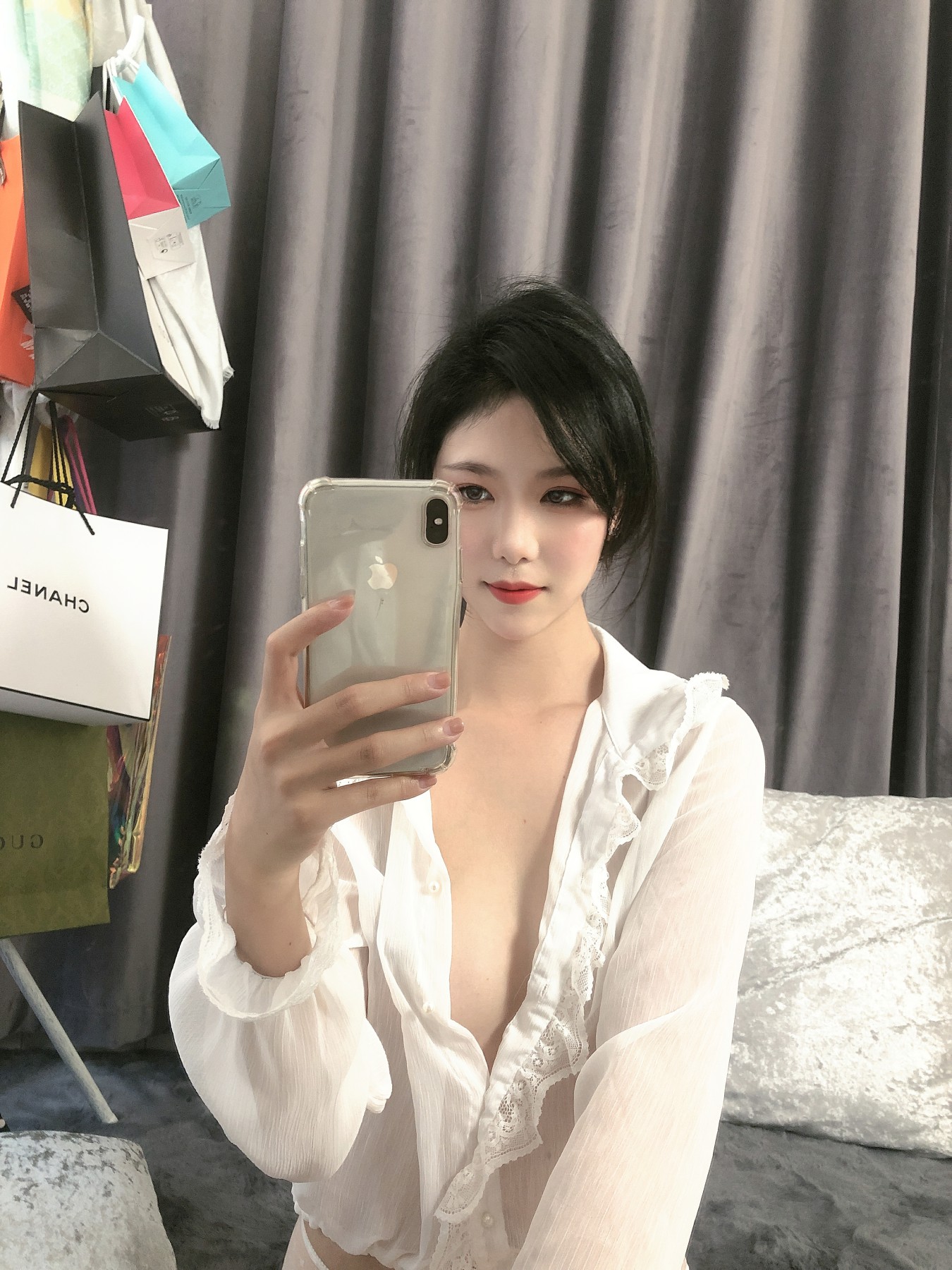 抖娘利世 - 定制透视雪纺[32P]