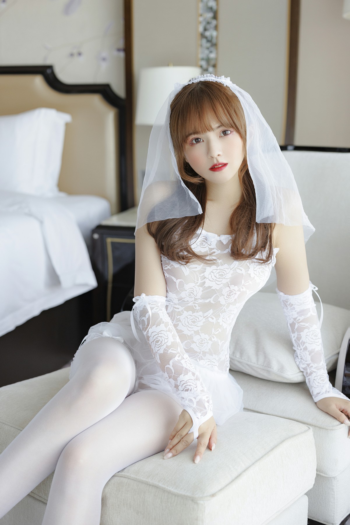 张思允Nice - 内部私购无删减原版写真白色婚纱[53P]