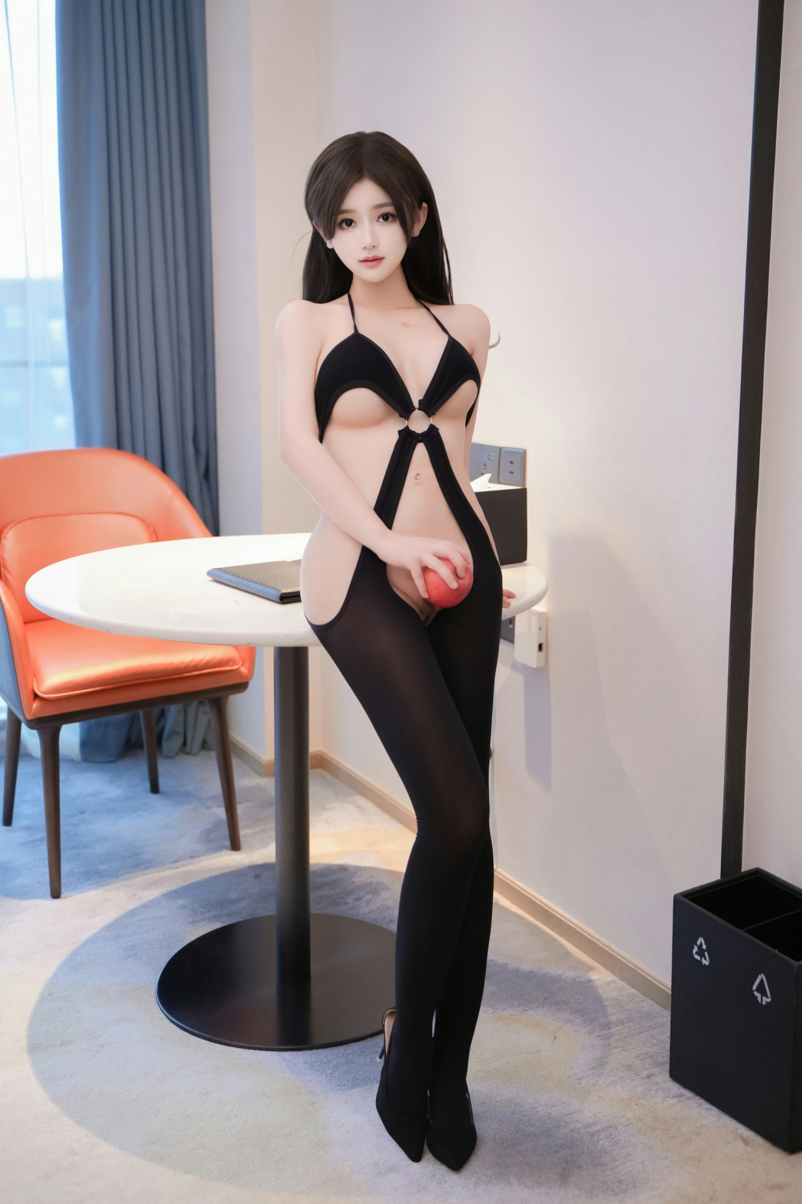 奶茶味的包子 - 内部私购无删减原版写真性感黑丝连体 第1张