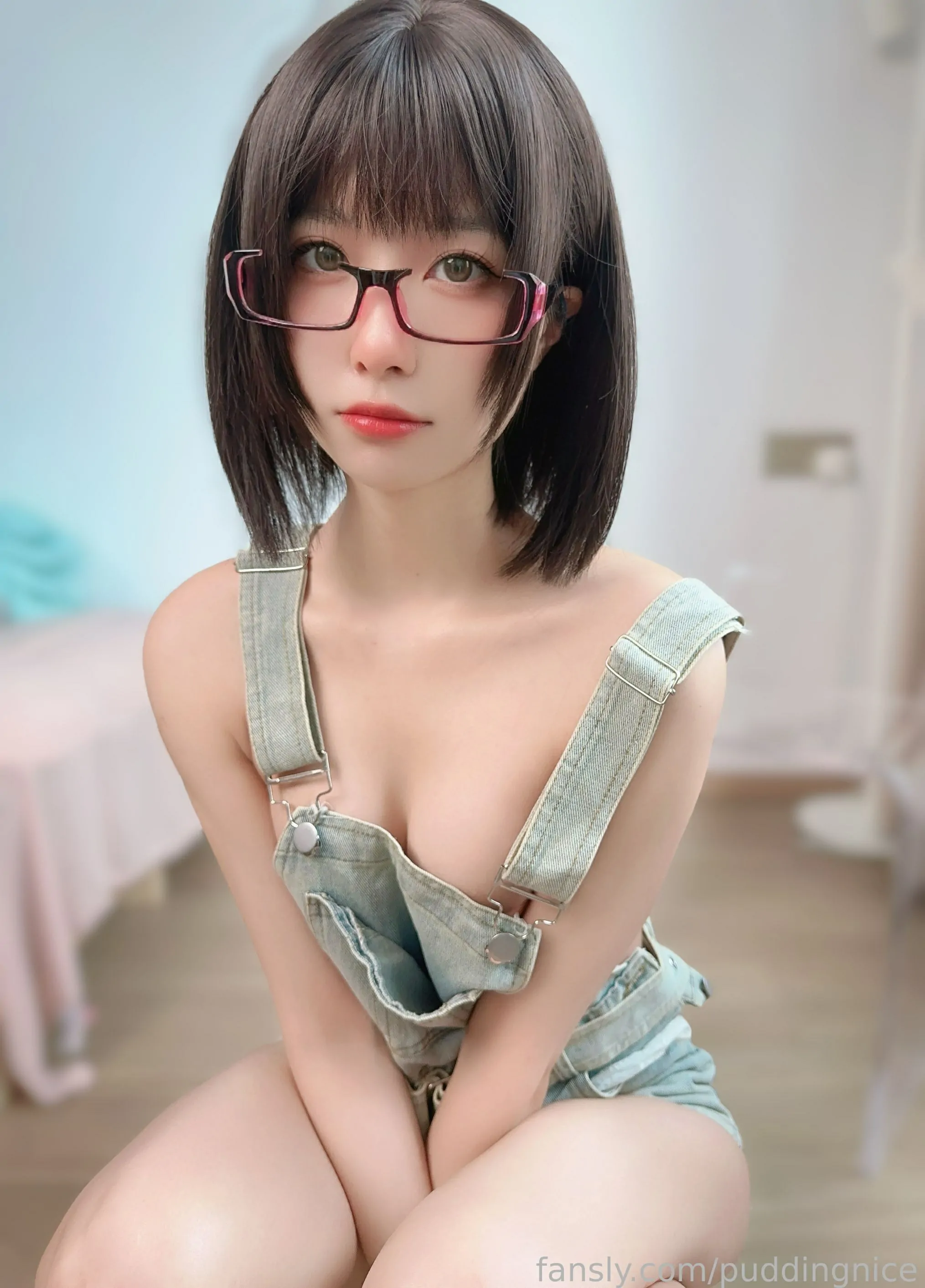 布丁大法 – 色氣背帶褲 第4张