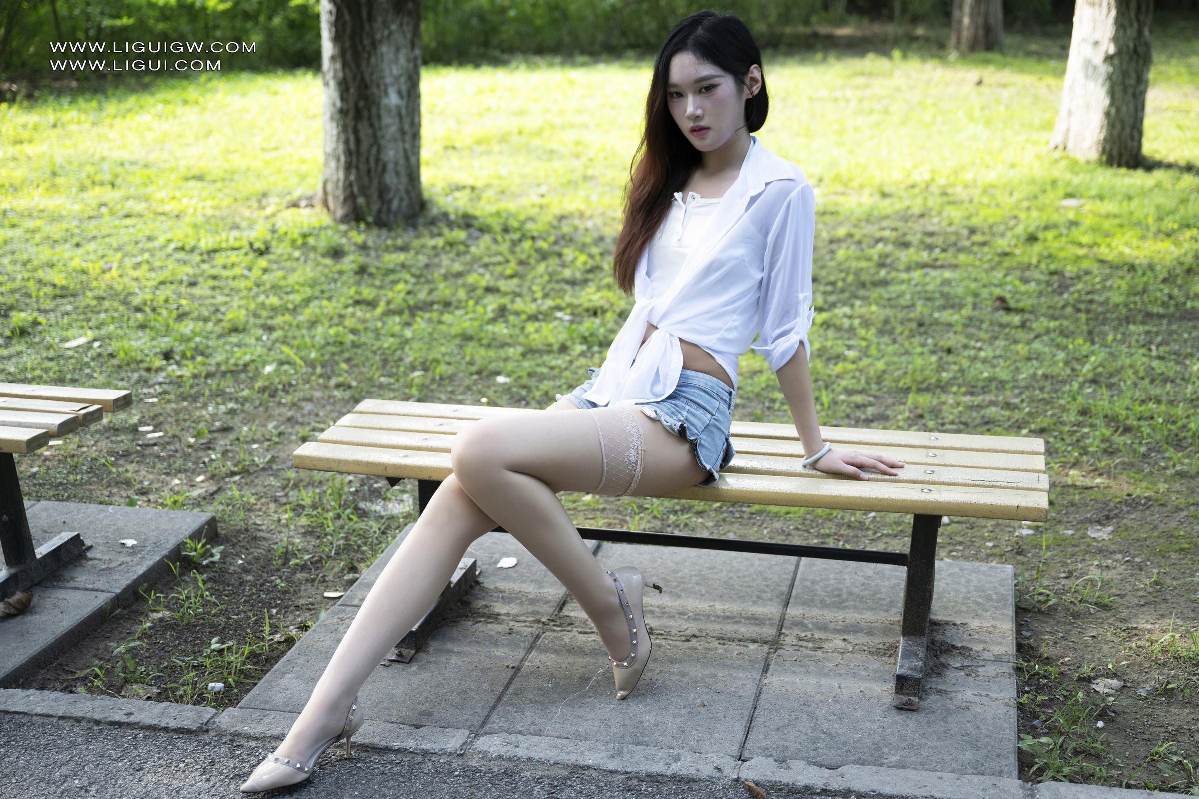 [Ligui丽柜] 2025.11.14 白纱透肤林中漫游 昆昆 第4张