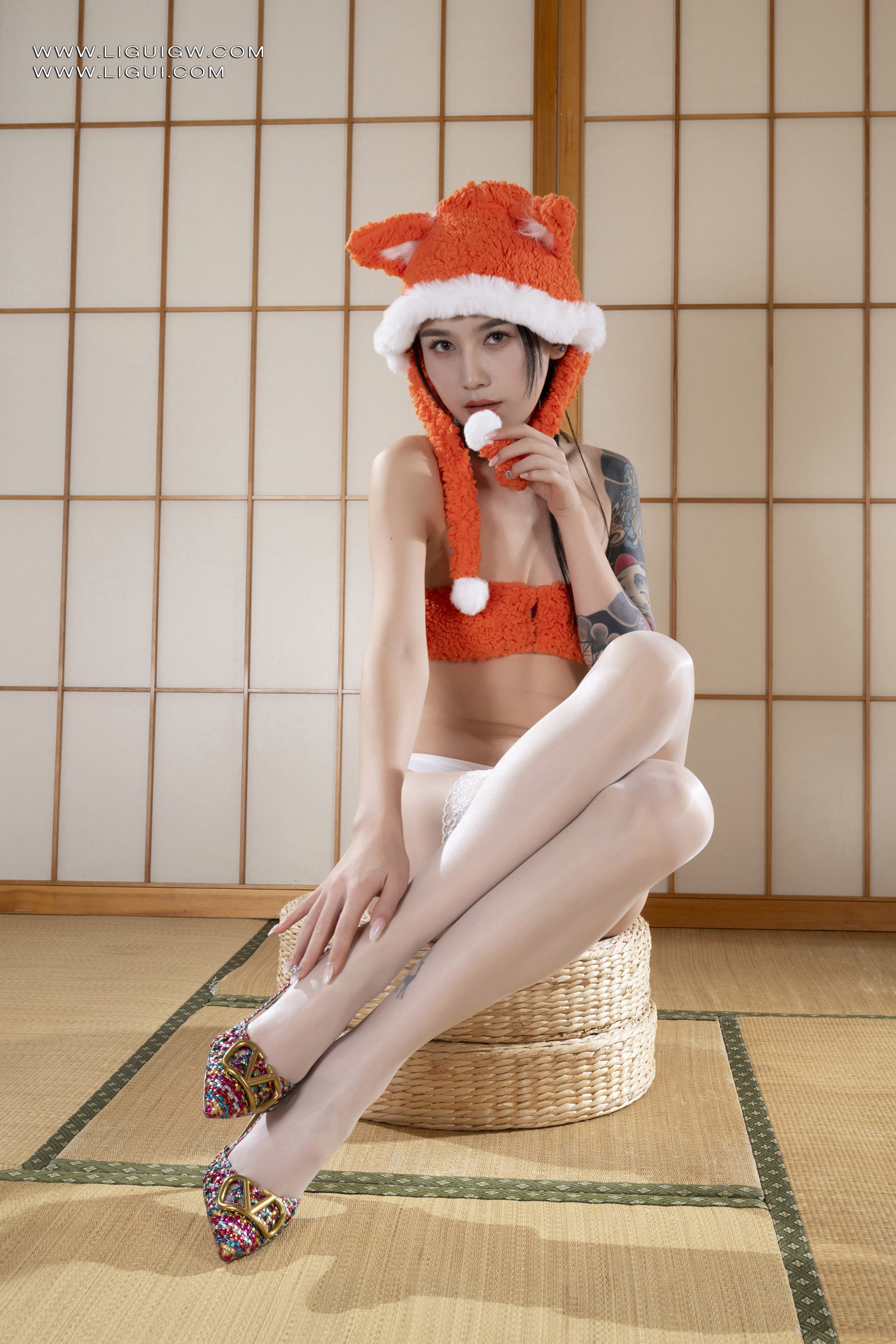 [Ligui丽柜] 2025.12.26《赤绒白丝戏章鱼》甜甜 第2张