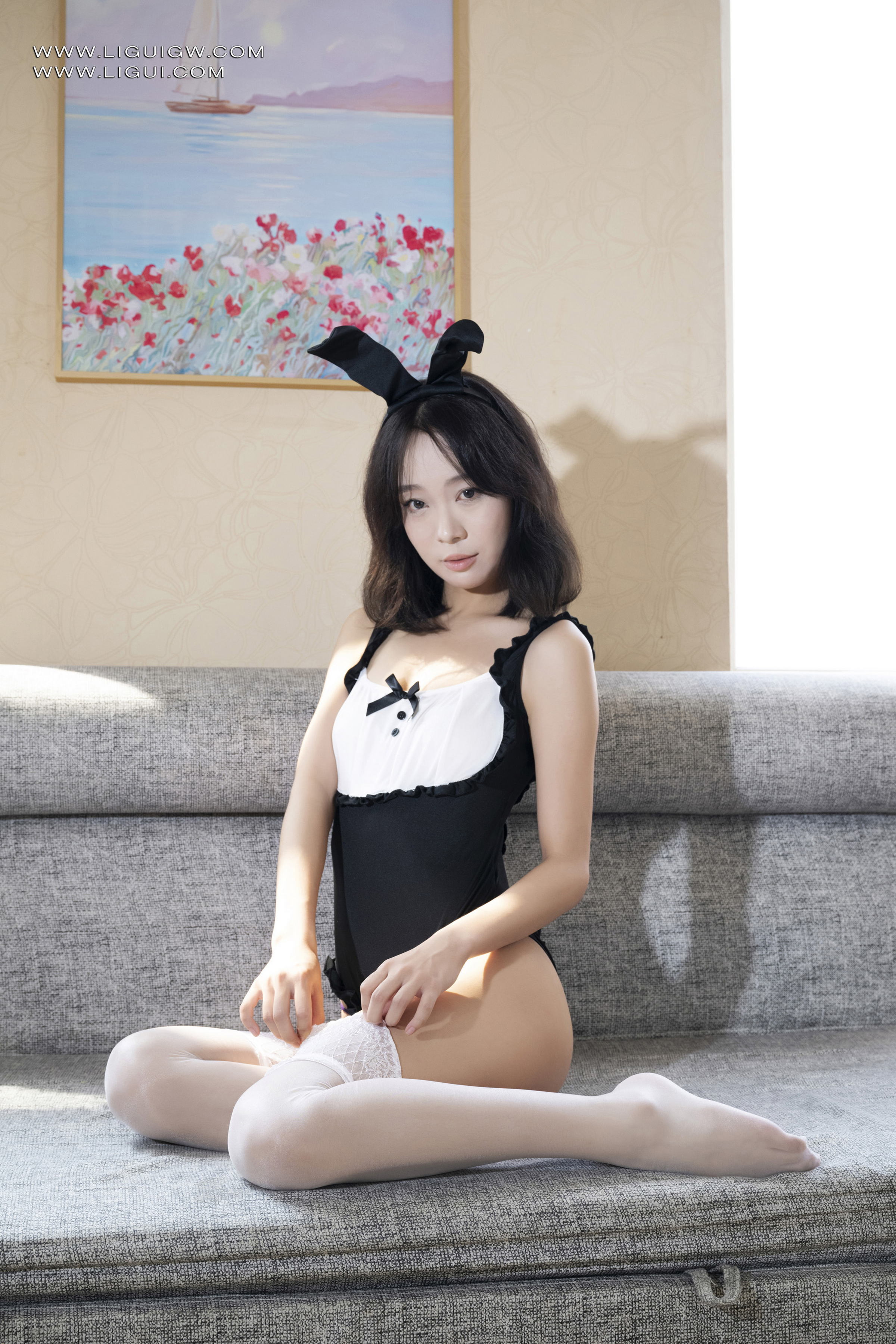 [Ligui丽柜] 2026.01.02《紧缚白丝兔女郎》小新 Xiaoxin 第2张