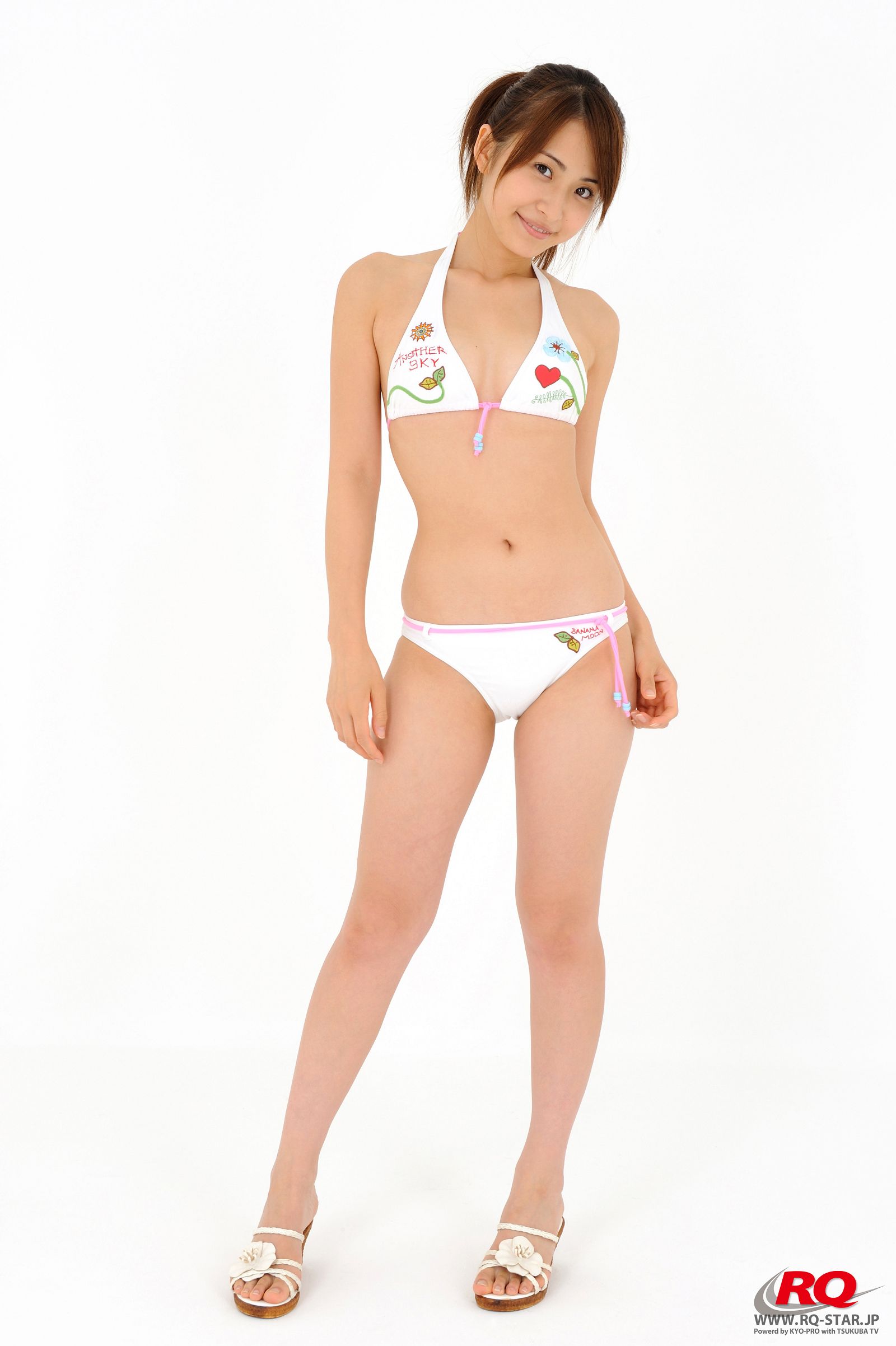[RQ-STAR美女] NO.0044 Rena Sawai h凝鍍粕 Swim Suits - White1