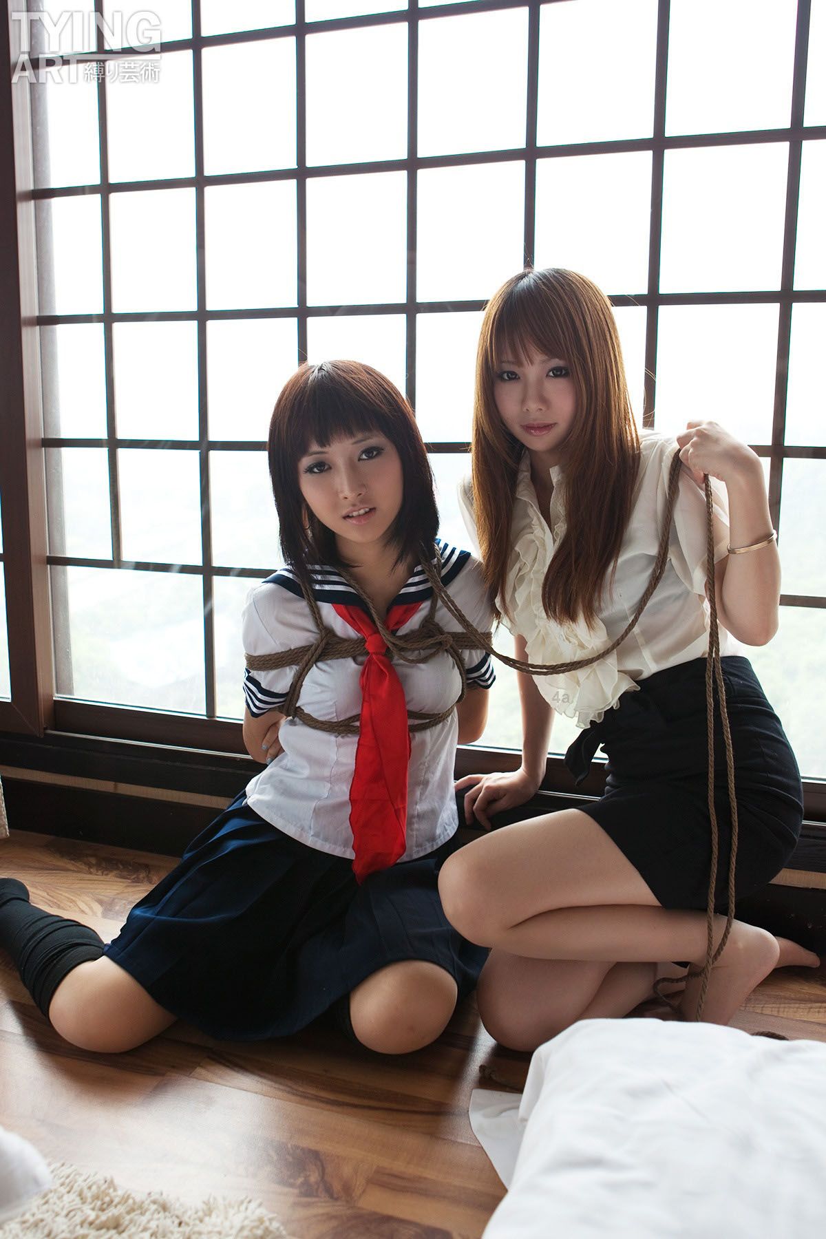 [TyingArt 縛リ芸術] No.091 OL & School Girl 1 - Dimdim & Shiryl1