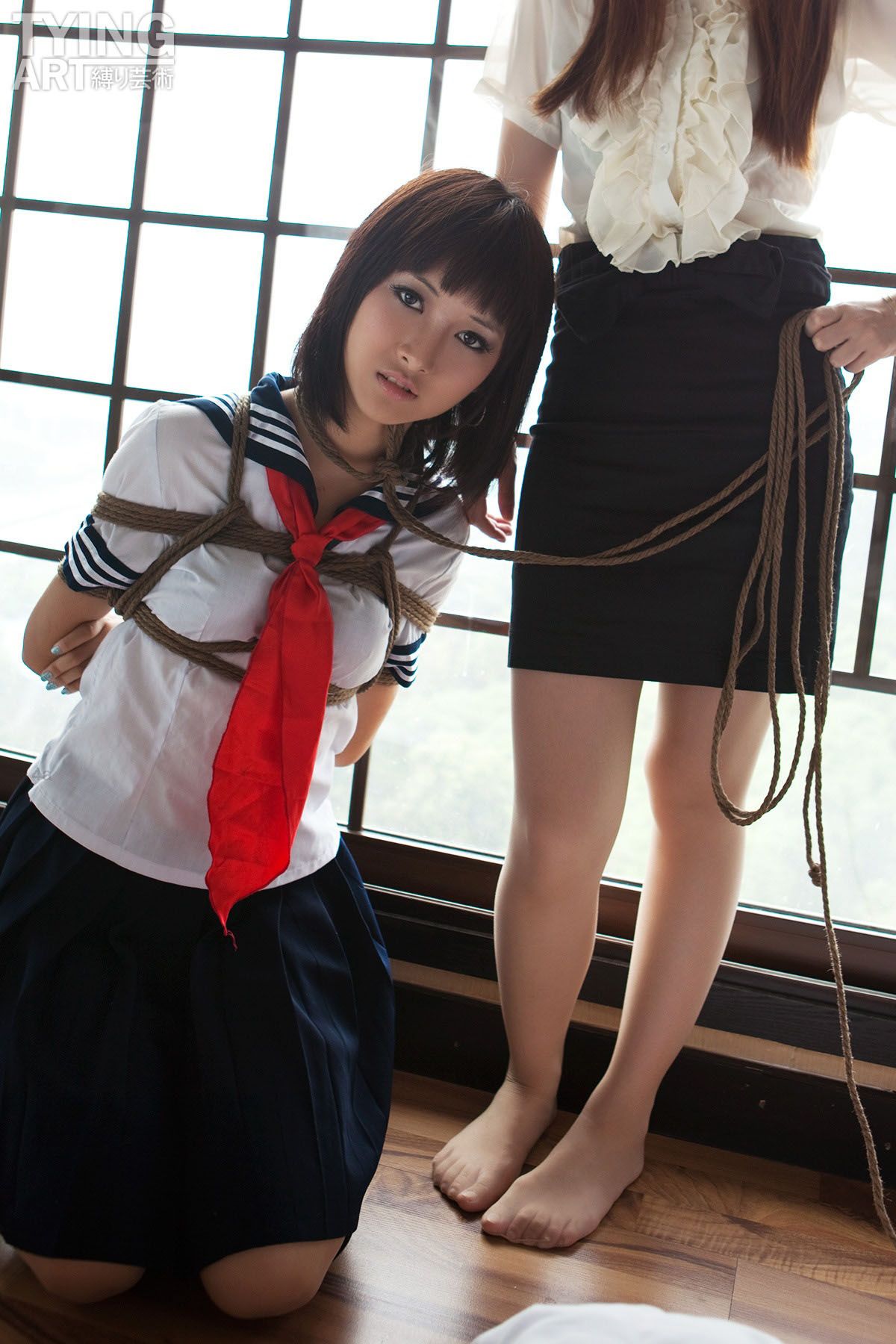 [TyingArt 縛リ芸術] No.091 OL &amp; School Girl 1 - Dimdim &amp; Shiryl[25P]